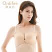 Ou Difen no steel ring bra ladies underwear seamless sexy bra small chest gathered bra XB6518 strange purple 75B