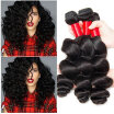 CLAROLAIR Hair 3 Bundles Malaysian Loose Wave Hair Extensions Malaysian Virgin Hair Loose Wave Virgin Malaysian Hair Unprocessed V