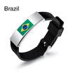 National Flag Bracelets Bangles Portugal Russia England Australia Belgium Spain France Germany Brazil Fashion