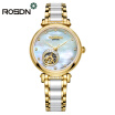 ROSDN Women Watches Top Brand Luxury Automatic Mechanical Watch Lady Casual Fashion ceramics Strap Skeleton Wrist Watch