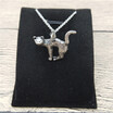 New Vintage 3D Cat Necklace Trendy Style 3D Cat Pendant Necklace Women Fashion Pet Cat Jewellery