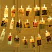 DYM bricolaje álbum de fotos foto de la pared clip de luz cadena de luces con caja de batería luces luces intermitentes luc