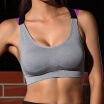 Women Yoga Push Up Sports Bra Gym Running Padded Tank Top Shockproof Strappy Vest