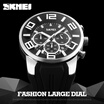 SKMEI 9128 Mannen Quartz Horloges Fashion Sport Stoppen Horloge Auto Datum 30 M Waterdicht Klokken Relogio Masculino Mannelijke Me