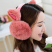 2018 New Fashion Rabbit Winter Earmuffs For Women Warm Fur Earmuffs Winter Warm Ear Warmers Gifts For Girls Female Free Shipping