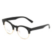 2018 Korean Fashion Optical TR90 High Quality Glasses Women Retro Brand Designer Half Frame Clear Lens Eyeglass Frame With Box