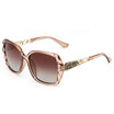 New Design Vintage polarized sunglasses women overized glasses Mirror diamond Pattern jewel shape Unique Flat Ladies Sunglasse