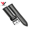 High Quality 20mm 22mm Genuine Leather Strap Watch band NIBOSI Leather Watchband With Black Blue&Brown Colors