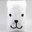 You Jia Liang Pin canvas sorting bag storage bag dirty clothes storage basket dirty clothes smiling face bear