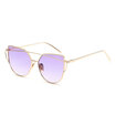 Unisex Cat-eye Sunglasses with Metal Frames