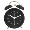 Yuhuaze alarm clock creative mute lazy mechanical bell clock home small alarm clock student bedroom bedside clock black