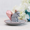 Antjia creative cute animal jewelry ring storage tray bedroom decoration desktop small ornaments birthday gift graduation gift squirrel