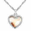 Classic Heart Pendant Necklace Crystal from Austrian High Quality Fashion Jewelry Women Brand Gift 13830