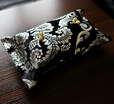 Freeshipping Classical Silver Cotton Customized Wedding Room Car Sofa Hotel Decorative Embroidery Tissue Box Napkin Holder Cover