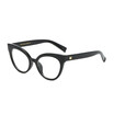 SHAUNA Vintage Double Colors Women Cat Eye Frame Fashion Ladies Clear Lens Glasses