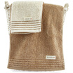 Sanli organic cotton towel 2 pieces 34×76cm cotton soft absorbent wash towel 110g strip preferred long-staple cotton towel beige brown