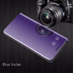 Oppo R11R11 Plus Luxury Slim Mirror Flip Shell Stand Leather Smart Clear View Window Cover Phone Case