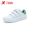 Xtep XTEP special step childrens shoes boys casual shoes 2017 autumn new big children fashion slip non-slip wear small white shoes skateboard shoes 683315319962 white green 33 yards