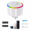 WiFi Smart Plug LED Indicator Voice Control for Amazon Alexa&for Google Home