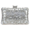 Fawziya Crystal Flower Hollowed-out Metal For Women Purses And Handbags