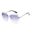 New Brand Design Rimless Sunglasses Women Oversized Vintage Sun Glasses for Travel Photo Fashion female Brand eyewear Retro UV400