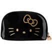 Hello Kitty herramientas de belleza bolso de lavado bolsa de cosméticos bolso de almacenamiento de almacenamiento de múltiples funciones viaje portátil bolsa de transporte impermeable negro oro serie KT1307