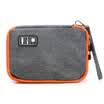 Space excellent products travel digital storage bag multi-function data cable storage bag portable electronic accessories finishing package medium gray double layer