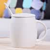 Haofeng ceramic cup breakfast cup couple cup mug coffee cup milk cup with lid with spoon tea cup office cup water cup tea set white starry wine barrel cup with lid with spoon