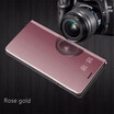 Iphone 66 Plus Luxury Slim Mirror Flip Shell Stand Leather Smart Clear View Window Cover Phone Case