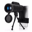 40X60 Monocular Telescope HD Prism Scope with Compass Phone Clip Tripod Camping Hunting Monocular Telescope center individual foc