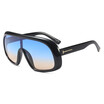 SHAUNA Oversize Women Goggle Sunglasses Cool Men Gradient Lens Glasses UV400
