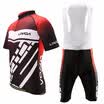 Romacci Lixada - Ropa de ciclismo para hombre - Camiseta de jersey de bicicleta de manga corta de secado rápido - Tops - Cojín 3D babero acolchado pantalón corto - Tigh