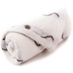 Sanli tattoo pattern cut cashmere cotton towel brown bar