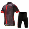 Romacci Lixada Mens Cycling Clothes Set Quick Dry Short Sleeve Bicycle Jersey Shirt Tops 3D Cushion Padded Riding Shorts Tights P