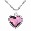 Classic Heart Pendant Necklace Crystal from Austrian High Quality Fashion Jewelry Women Brand Gift 13830