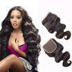 WYF Peruvian Virgin Hair Body Wave 4 Bundles with Closure 100 Unprocessed Human Body Hair