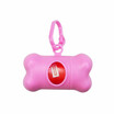 Cute Pet Dog Poop Holder Rubbish Bags Case Bone Shape Garbage Dispenser Box Clean-up Bag Carrier Case with 15pcs Waste Bags