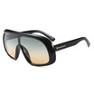 SHAUNA Oversize Women Goggle Sunglasses Cool Men Gradient Lens Glasses UV400
