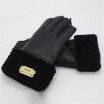 Leather mittens ladies autumn&winter gloves real sheepskin fur warm gloves hot elegant ladies full finger leather discount