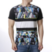 Mens Colorful Printed Round Neck Short Sleeve T-shirts