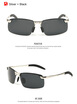 SHAUNA Classic Men Polarized Sunglasses Brand Designer Rimless Sports Coating Mirror Driving Sun Glasses Eyewear