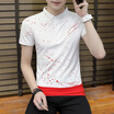 DaMaiZhang Brand Clothing New Men Polo Shirt Business Casual Prited male Fashion Short Sleeve Breathable Tshirt