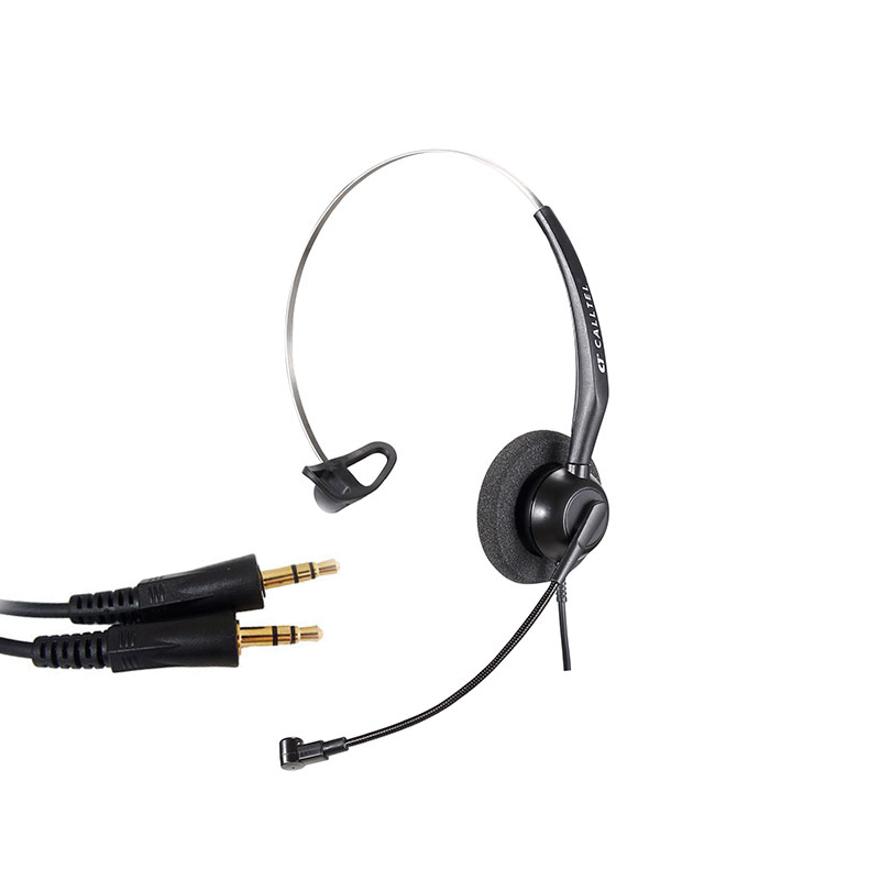 CELLTEL T600 head-mounted operator telephone headset call center customer service dedicated computer headset single ear 35mm double plug for dual-hole computer