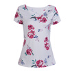 Summer Women Blouse Floral Short Sleeve Ladies Chiffon Loose Casual T-shirt Tops