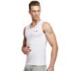 Playboy PLAYBOY vest male sports fitness sweat cotton wide shoulder 7562 white XXXL