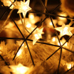 Fuente verde Linterna Luces intermitentes Boda estrellada Fiesta de cumpleaños Festival Festival de primavera Mesa Luces de hilo blanco Decoración de pared de Navidad Batería ligera blanco cálido 4 metros Luces de 40 estrellas