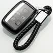 Di Galon all-inclusive Land Rover car key bag found God of the Range Rover Stars Range Rover Aurora key set decoration protection soft plastic shell men&women black braided key rope buckle