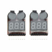 2Pcs 1-8S Indicator RC Li-ion Lipo Battery Tester Low Voltage Buzzer Alarm New Vehicles & Remote Control Toy Accessories