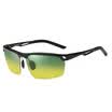 Molong polarizer drivers sunglasses men&women magnesium magnesium high beam driving glasses men sunglasses driving night vision riding mirror 8550 progressive yellow - day&night