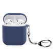 Must be beautiful BUBM airpods protective cover Apple Bluetooth wireless headset silicone sleeve anti-lost headset storage cover blue